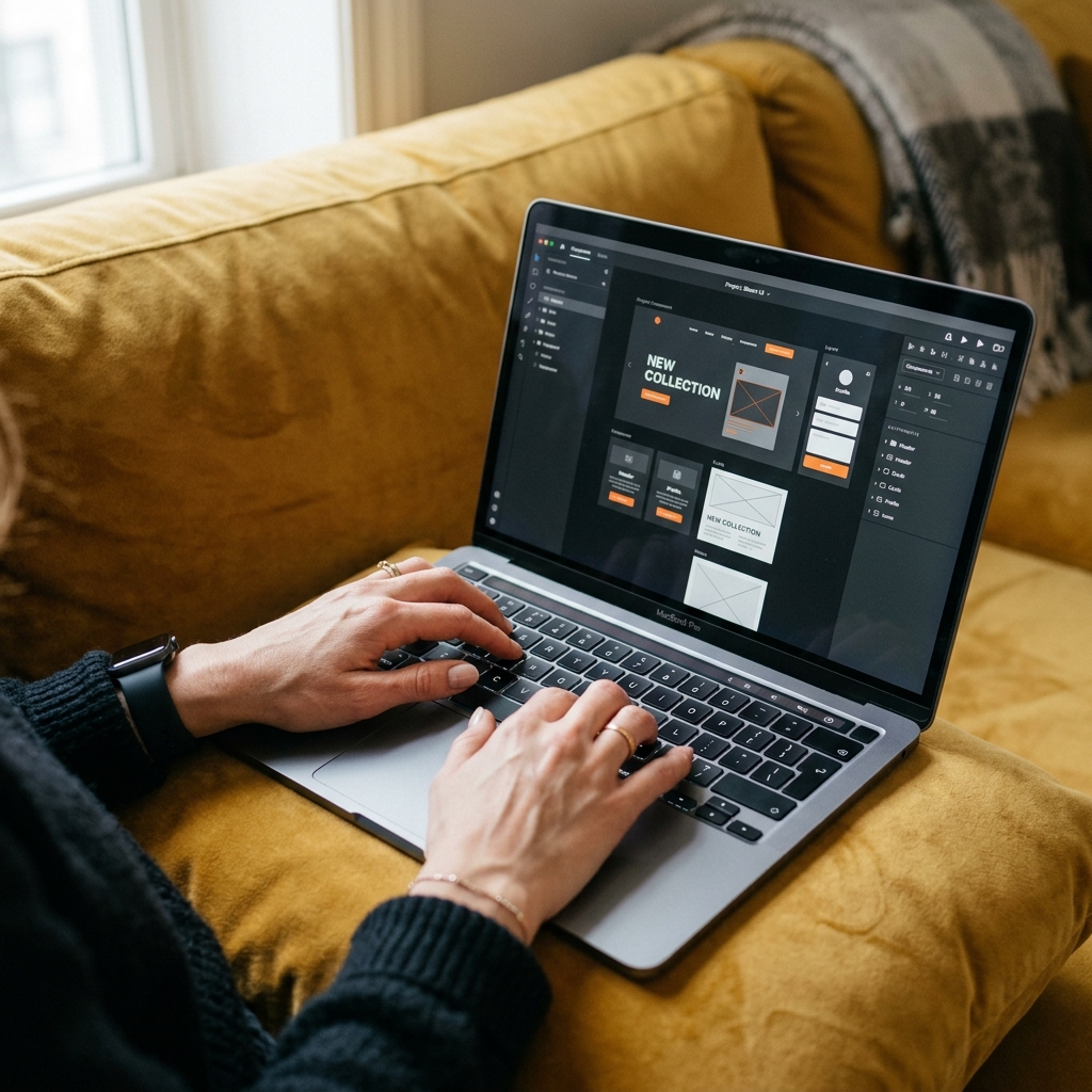 Hands Typing on Dashboard
