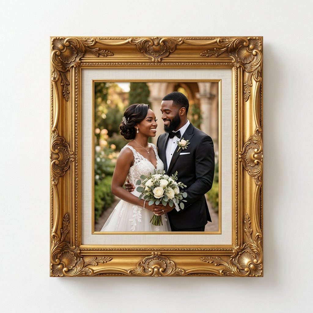 Gold Wooden Frame